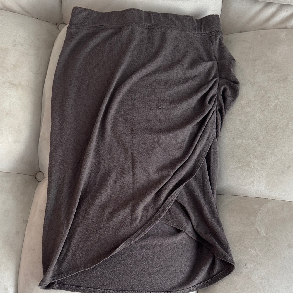 Wilfred Charcoal Midi Skirt